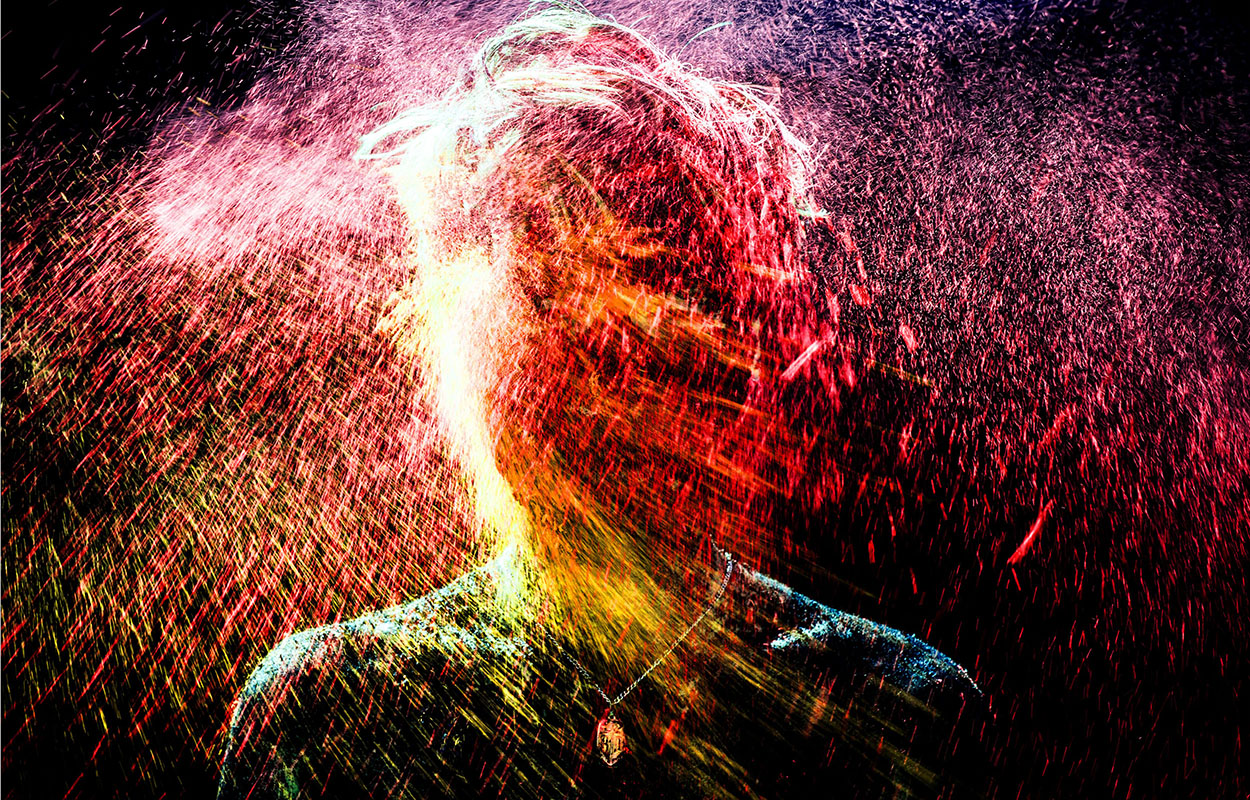 projet noir foncé éclats-couleurs